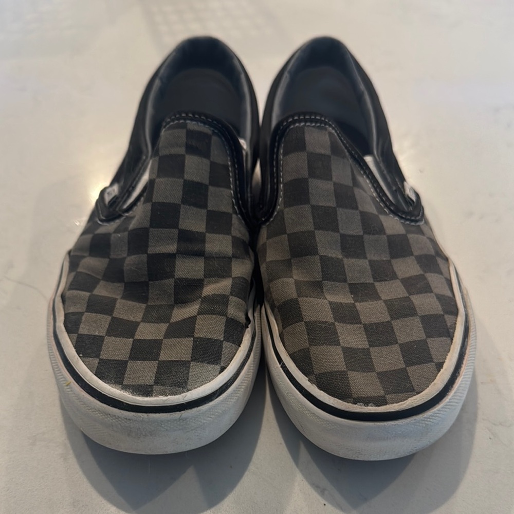 Vans Black and Gray Checkerboard Shoes